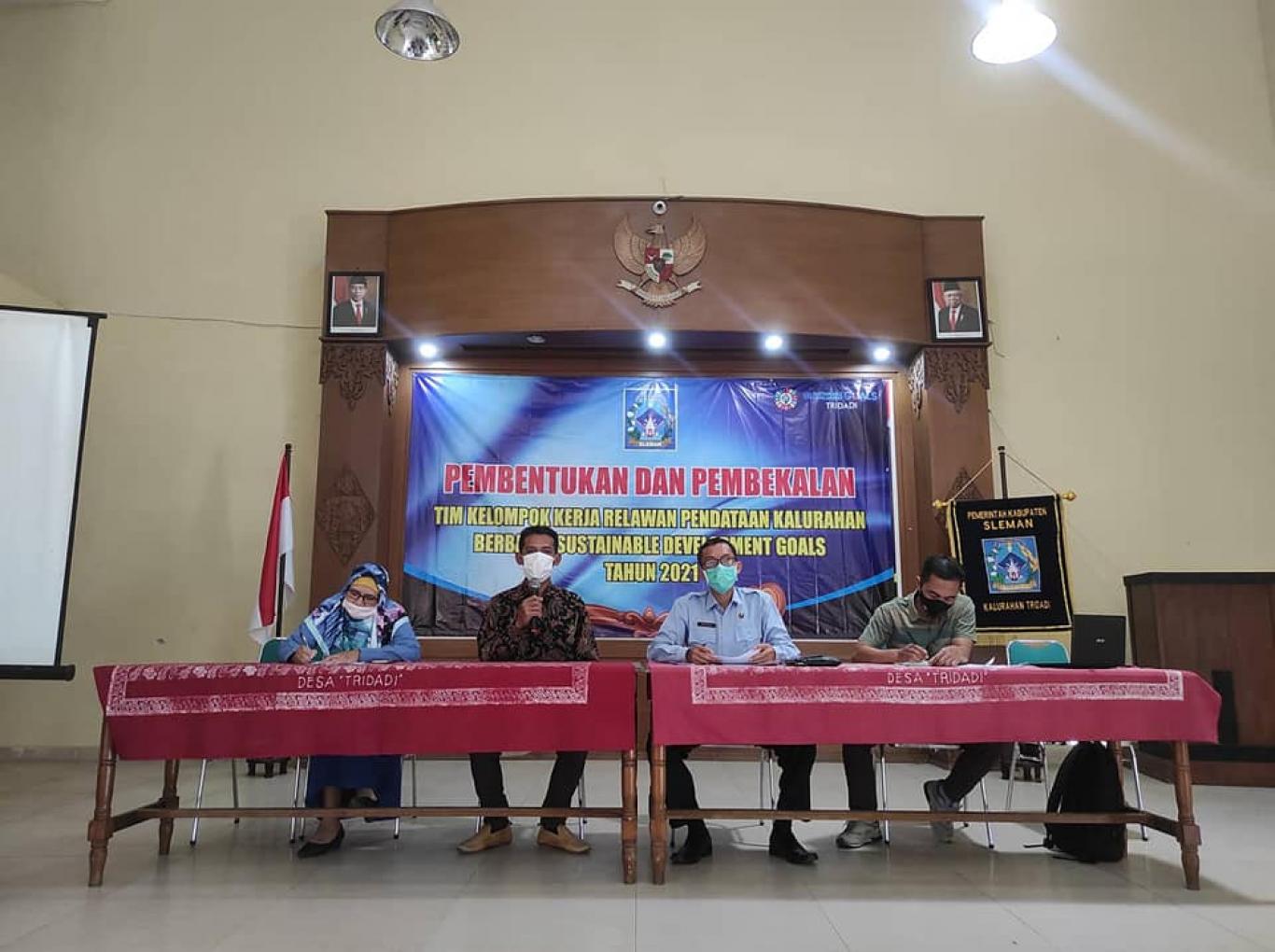 Pembentukan dan Pembekalan Tim Pokja Relawan Pendataan Kalurahan Berbasis SDGs