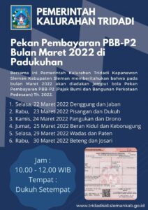 Pekan Pembayaran PBB-P2 Bulan Maret